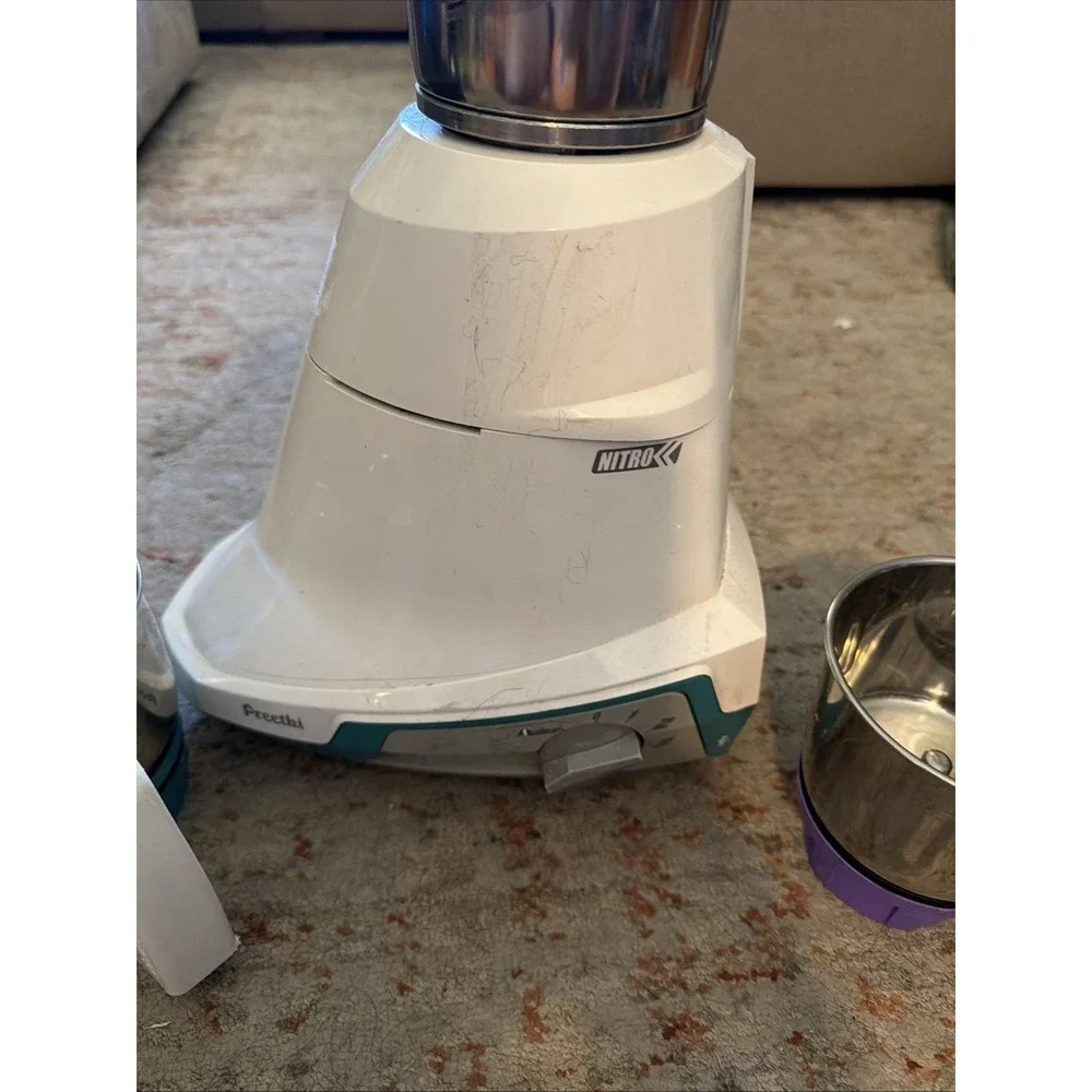 Preethi Nitro Grinder Blender Indian Mixie - Blender And Access Good Condition